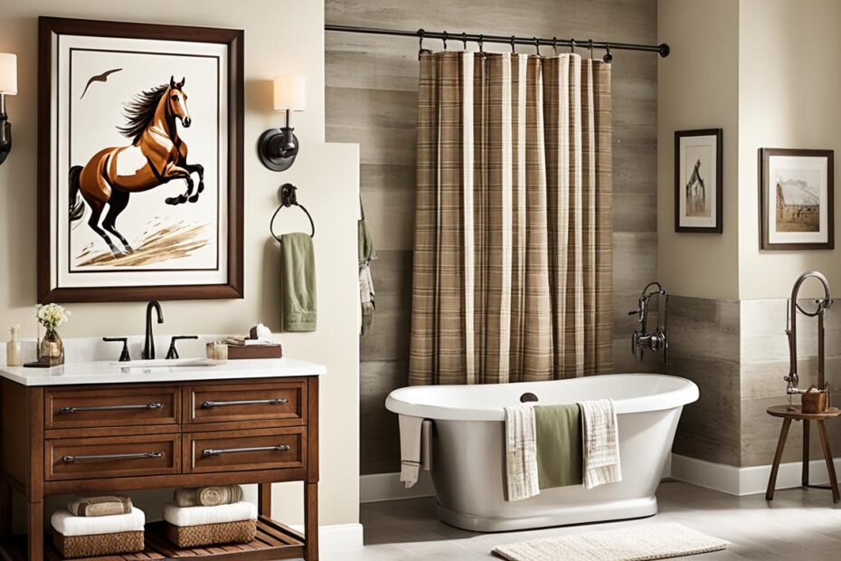 Equestrian Style for Bathroom Decor