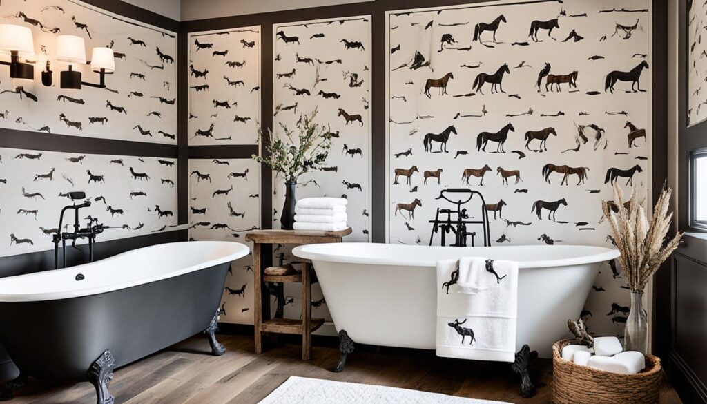 Equestrian-Themed Bathroom Equestrian-Themed Bathroom