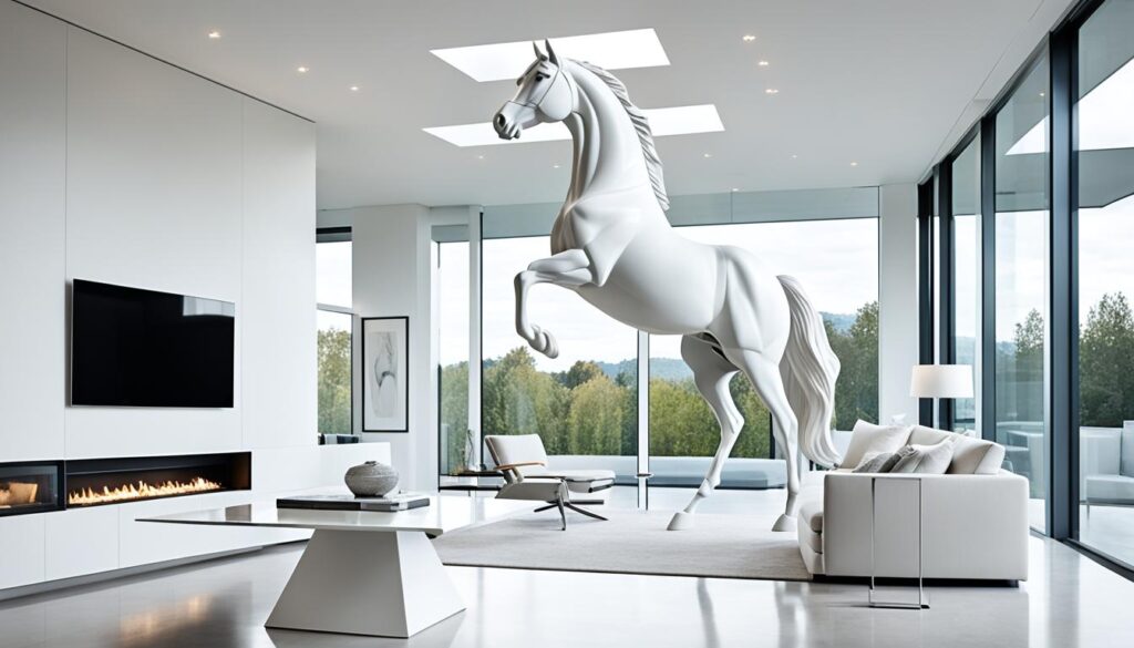 using horse sculptures using horse sculptures